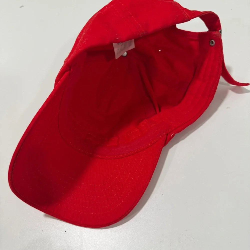 Kenzo Paris Red Cotton Embroidered Baseball Cap Hat FE58AC511F42